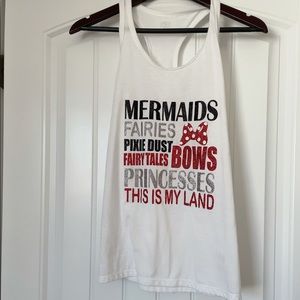 Cute Sparkle Disney World Minnie Mouse Top Size Small  Disney Tank Swim Cover